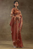 Glamorous Pink Hand Work Organza Wedding Wear Saree