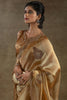 Unbelievable Golden Hand Work Organza Wedding Wear Saree