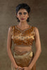 Unbelievable Golden Hand Work Organza Wedding Wear Saree
