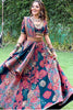 Bewitching Blue Digital Printed Silk Festival Wear Lehenga Choli With Dupatta