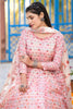 Captivating Light Pink Digital Printed Silk Traditional Gown With Dupatta