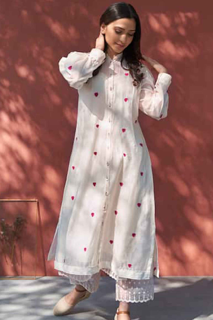 Captivating White Color Cotton Festival Wear Pant Suit