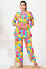 Incredible Multi-Color Digital Printed Rayon Casual Wear Co-Ord Set