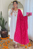 Fabulous White Embroidered Viscose Festival Wear Pant Suit