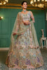 Captivating Sea Green Sequins Net Designer Lehenga Choli With Dupatta