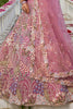 Spectacular Pink Sequins Net Bridesmaid Lehenga Choli With Dupatta