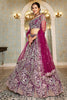 Astonishing Burgundy Sequins Net Designer Lehenga Choli With Dupatta