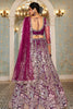 Astonishing Burgundy Sequins Net Designer Lehenga Choli With Dupatta