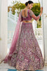 Wonderful Lavender Embroidered Net Bridesmaid Lehenga Choli