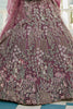 Wonderful Lavender Embroidered Net Bridesmaid Lehenga Choli