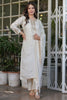 Amazing Off-White Embroidered Viscose Traditional Pant Suit
