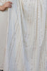 Amazing Off-White Embroidered Viscose Traditional Pant Suit