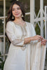 Amazing Off-White Embroidered Viscose Traditional Pant Suit