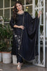 Lovable Black Embroidered Viscose Pant Suit With Dupatta