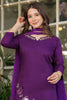 Interesting Wine Embroidered Viscose Festival Wear Pant Suit