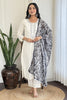 Marvelous White Thread Embroidered Viscose Traditional Pant Suit