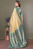 Alluring Beige Zari Weaving Banarasi Silk Traditional Saree