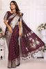 Surprising Brown Zari Weaving Silk Festival Wear Saree With Blouse