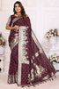 Surprising Brown Zari Weaving Silk Festival Wear Saree With Blouse