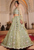 Stunning Pista Green Sequins Tissue Silk Designer Lehenga Choli