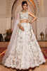 Captivating Off-White Sequins Tissue Silk Wedding Wear Lehenga Choli