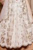 Captivating Off-White Sequins Tissue Silk Wedding Wear Lehenga Choli