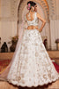 Captivating Off-White Sequins Tissue Silk Wedding Wear Lehenga Choli