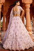 Fantastic Coral Pink Tissue Silk Bridesmaid Pastel Lehenga Choli