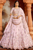 Fantastic Coral Pink Tissue Silk Bridesmaid Pastel Lehenga Choli
