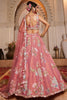 Surprising Pink Sequins Net Bridal Pastel Lehenga Choli With Dupatta