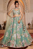 Fetching Sea Green Thread Embroidered Net Bridesmaid Lehenga Choli