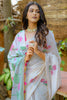 Beautiful Off-White Floral Weaving Cotton Casual Wear Saree