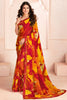 Impressive Multi-Color Digital Printed Georgette Event Wear Saree
