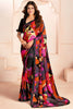Unique Multi-Color Digital Printed Georgette Casual Wear Saree