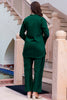 Captivating Bottle Green Hand Work Silk Casual Wear Co-Ord Set
