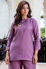 Tantalizing Lavender Hand Work Silk Office Wear Co-Ord Set