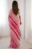 Lovely Pink Leheriya Printed Chiffon Festival Wear Saree With Blouse
