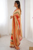 Magnetic Multi-Color Leheriya Printed Chiffon Saree With Blouse