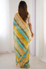 Pleasant Yellow Leheriya Printed Chiffon Festival Wear Saree