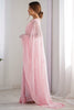 Enchanting Light Pink Thread Work Georgette Saree With Blouse