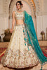 Glamorous Cream Thread Embroidered Silk Designer Lehenga Choli