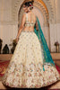 Glamorous Cream Thread Embroidered Silk Designer Lehenga Choli
