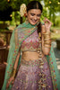 Enchanting Lavender Thread Work Silk Bridesmaids Lehenga Choli
