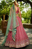 Charming Pink Sequins Tissue Silk Engagement Wear Lehenga Choli