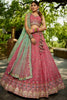 Charming Pink Sequins Tissue Silk Engagement Wear Lehenga Choli
