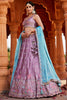 Wonderful Lavender Sequins Georgette Bridal Wear Lehenga Choli