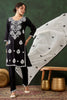 Beautiful Black Embroidered Rayon Festival Wear Pant Suit With Dupatta