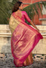 Beautiful Mustard Yellow Zari Weaving Tissue Silk Haldi Wear Saree