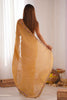 Alluring Mustard Embroidered Silk Function Wear Saree With Blouse