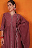 Gorgeous Maroon Embroidered Silk Event Wear Palazzo Suit